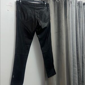 Next leather Moto Pants Zipper Ankle